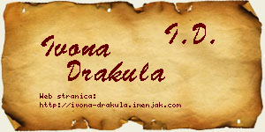 Ivona Drakula vizit kartica
